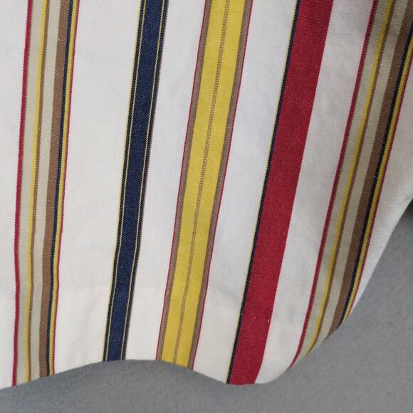 Vintage 90s Talbots Women's 16 Petite Striped High Waist Cotton Shorts Preppy - Picture 4 of 6